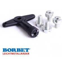 Болты + ключ для дисков BORBET A