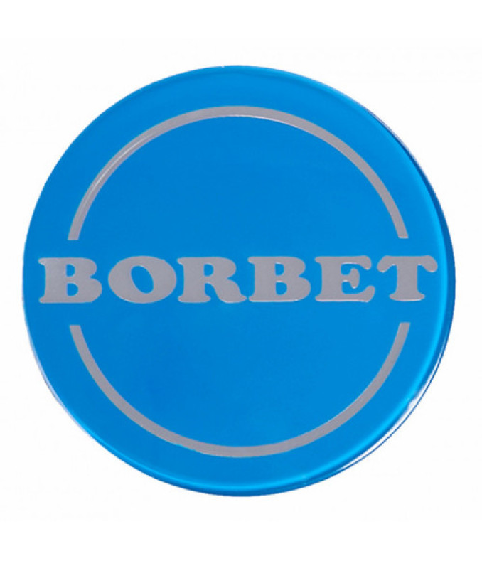 56.0mm Borbet wheel center cap (blue)