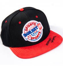 BORBET Snapback black/red