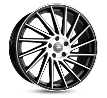 22 5/120 Keskin Tuning MATT BLACK FRONT POLISH KT17