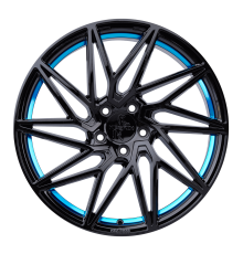 20 5/112 Keskin Tuning BLACK PAINTED BLUE INSIDE KT20