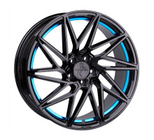 20 5/112 Keskin Tuning BLACK PAINTED BLUE INSIDE KT20