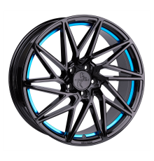 20 5/112 Keskin Tuning BLACK PAINTED BLUE INSIDE KT20