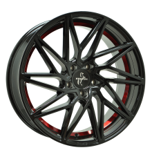 20 5/120 Keskin Tuning  BLACK PAINTED RED INSIDE  KT20