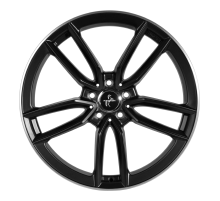 20 5/112 Keskin Tuning MATT BLACK LIP POLISH KT21