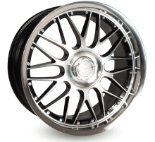 22 5/112 + 130 Keskin Tuning BLACK FRONT POLISH STEEL LIP KT4