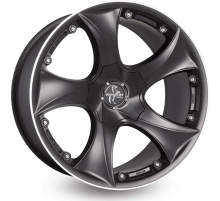 20 5/130 Keskin Tuning MATT BLACK LIP POLISH KT9