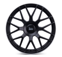 22 5/120 MAM Felgen MATT BLACK LIP POLISH GT1