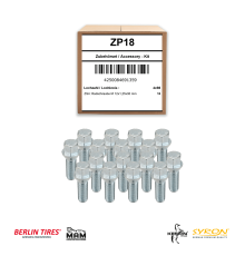 0  M12x1,25x30 Berlin Tires  ZP18